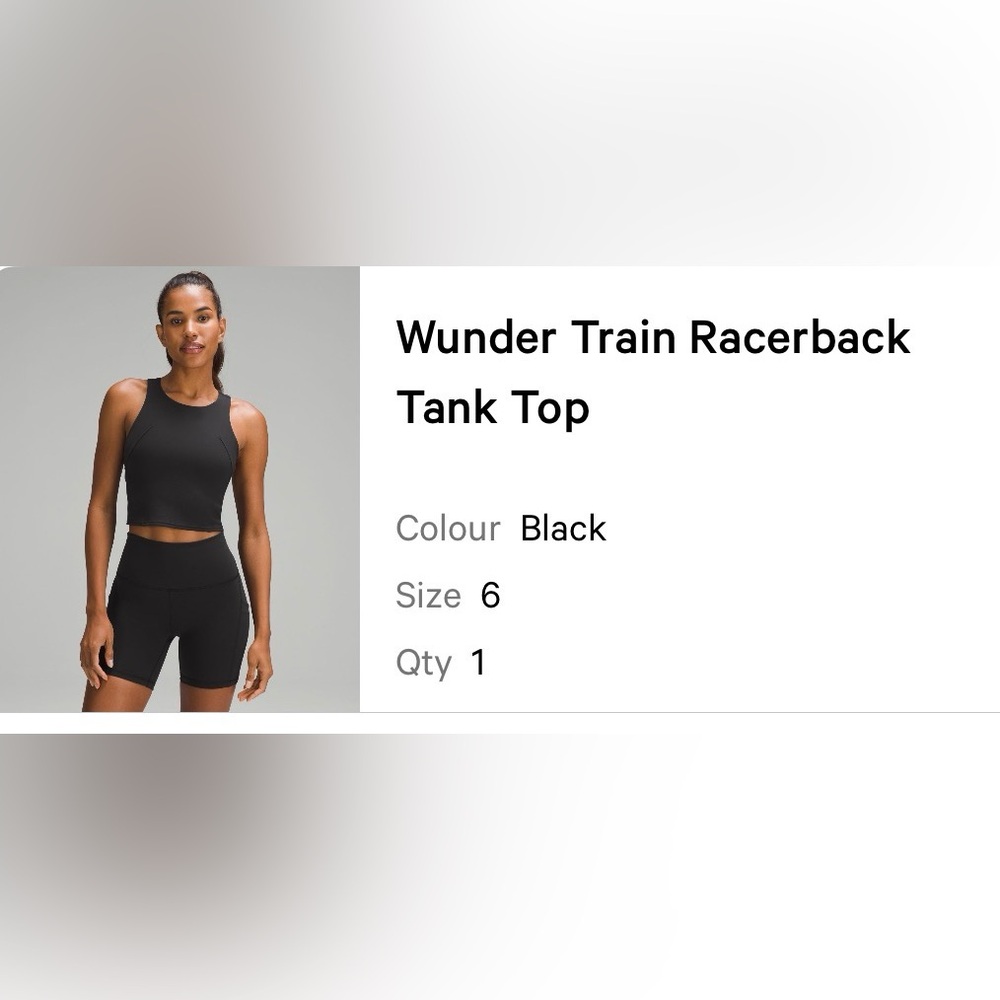 lululemon athletica Wunder Train Racerback Tank Top - Black
